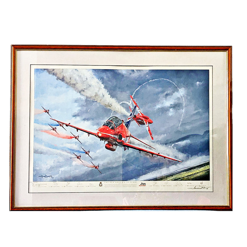 Red Arrows Limited Edition 50th Anniversary Print