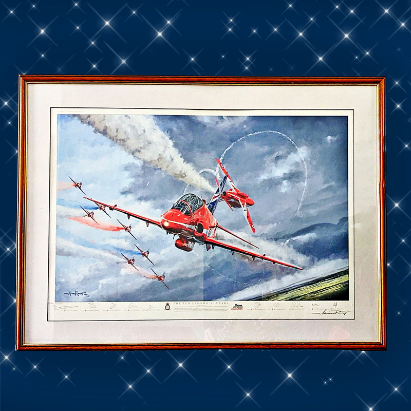 Red Arrows Limited Edition 50th Anniversary Print