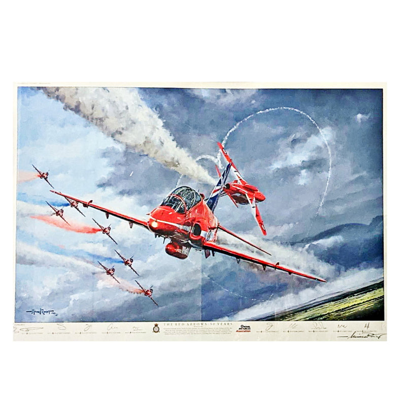 Red Arrows Limited Edition 50th Anniversary Print