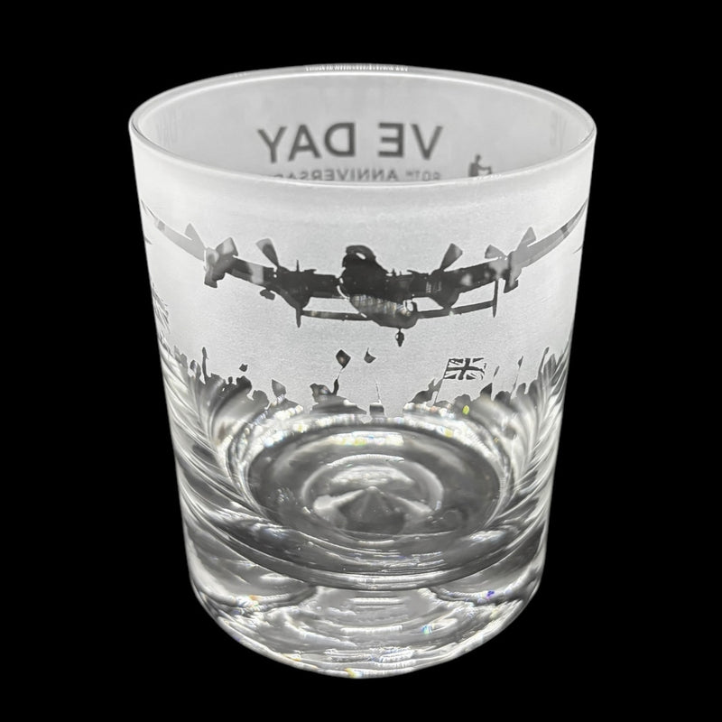 VE Day 80th Glass Tumbler