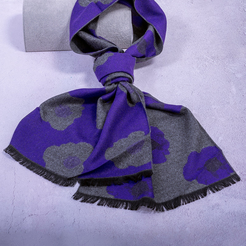 purple poppy scarf