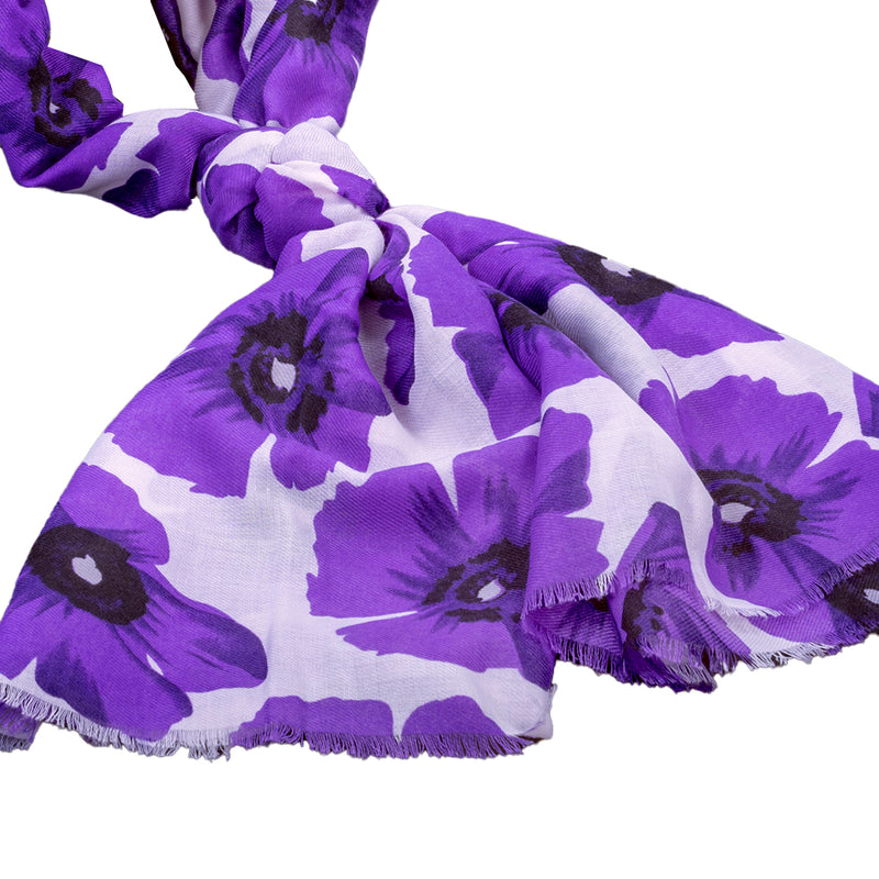 Purple Poppy Scarf