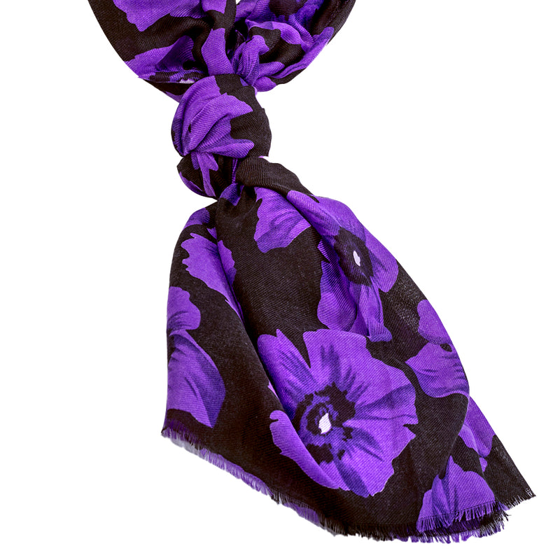 Purple Poppy Scarf