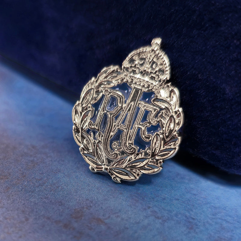 RAF Cap Badge Brooch Silver