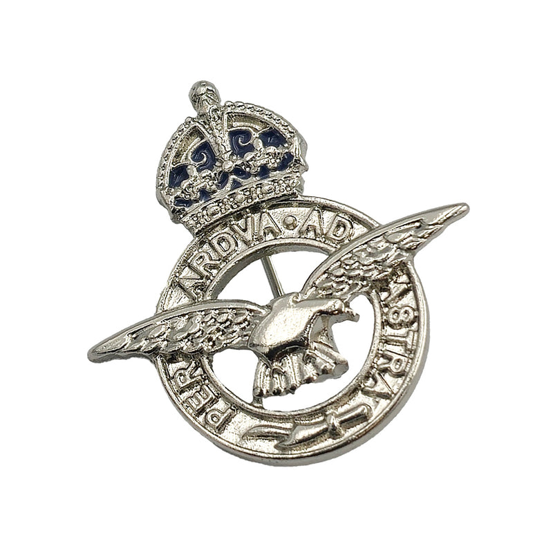 RAF Crest Silver Brooch