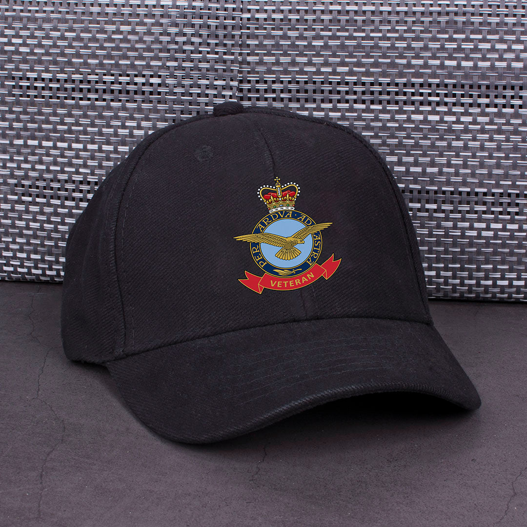 RAF Veteran Cap Black RAFATRAD