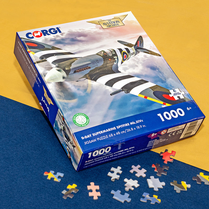 Corgi 1000 Piece Jigsaw - D-Day Supermarine Spitfire Mk.XIVc