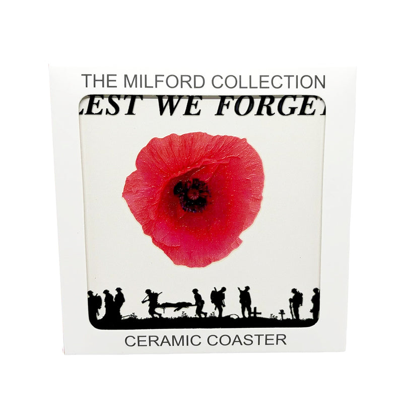 Lest We Forget Ceramic Coaster