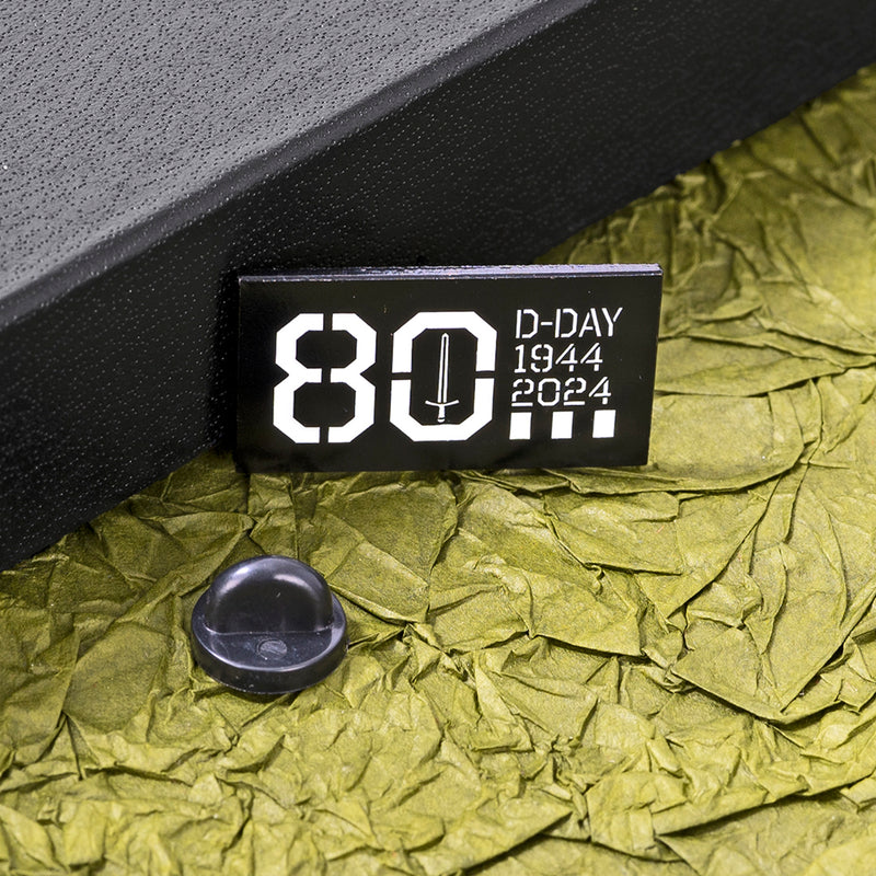 D-Day 80 Black Pin Badge