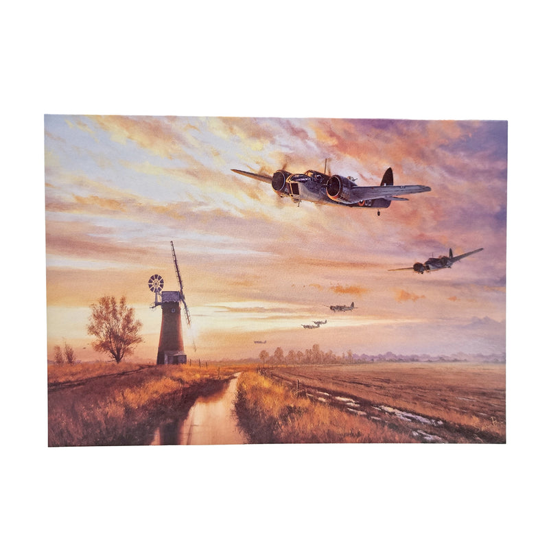 Greeting Card - Blenheim Over Norfolk