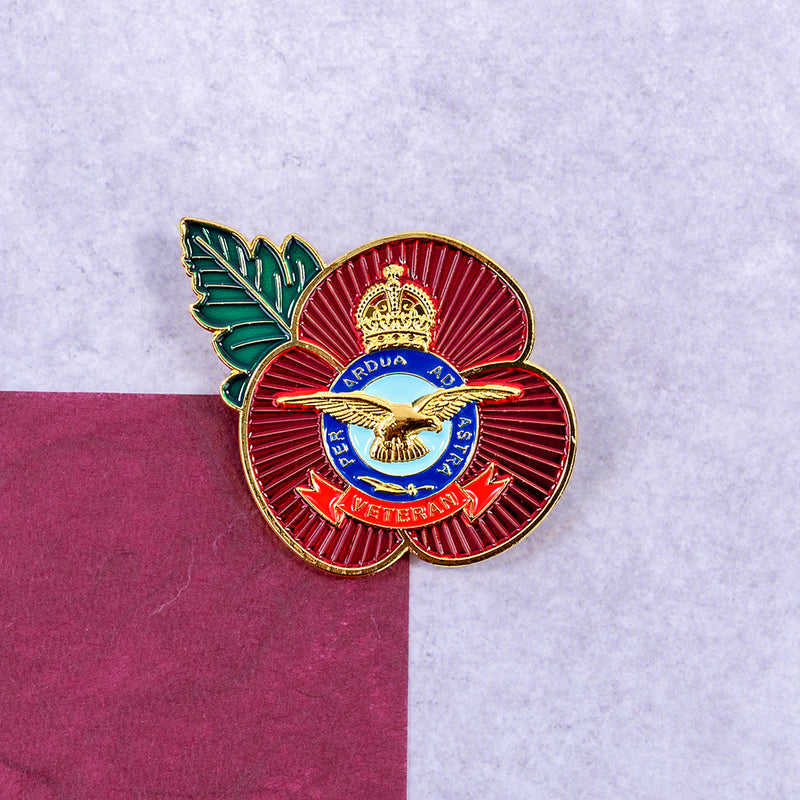 Poppy Pin RAF Veteran