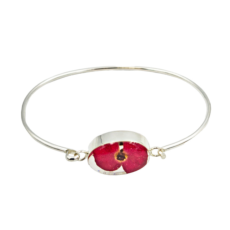 Poppy Flower Bangle