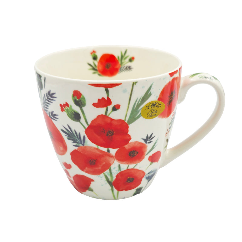 Poppy Breakfast Mug