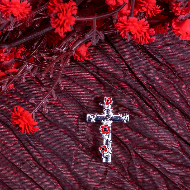 Poppy Cross Brooch