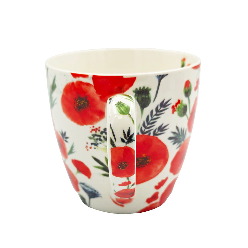 Poppy Breakfast Mug