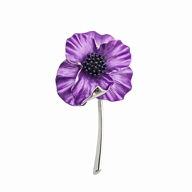 Purple Poppy Pin