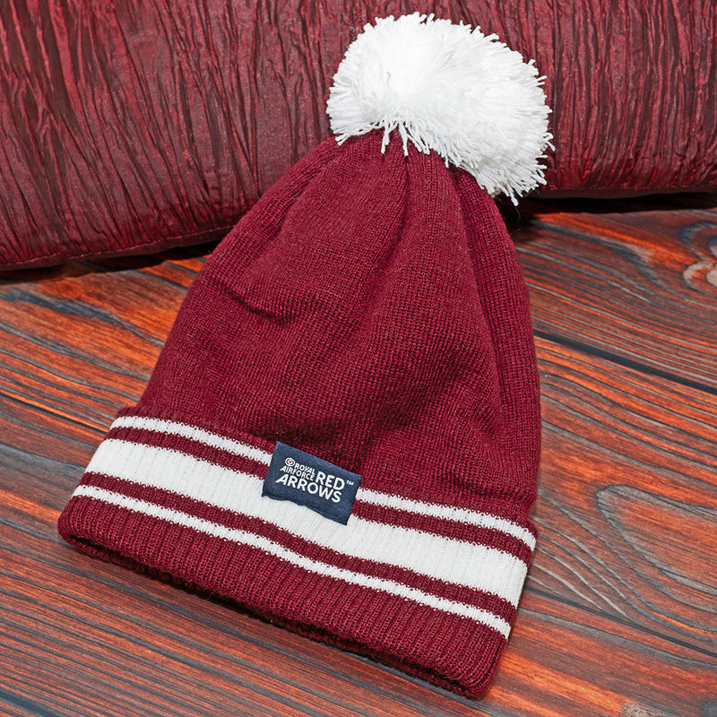 Red Arrows Contrast Beanie Hat