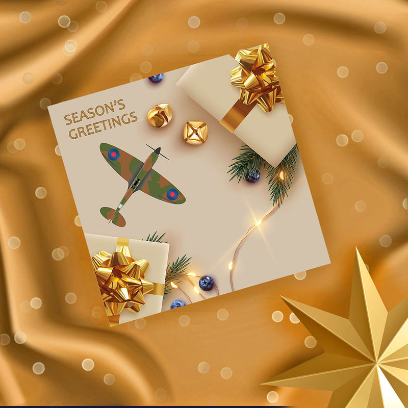 RAF Spitfire Christmas Card