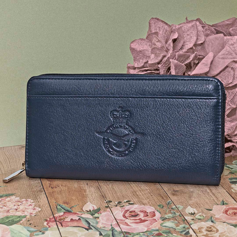 RAF Crest Blue Purse