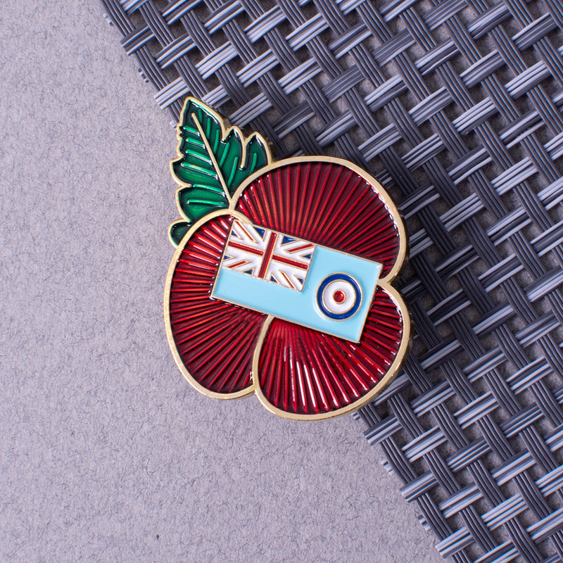 RAF Ensign Poppy Pin