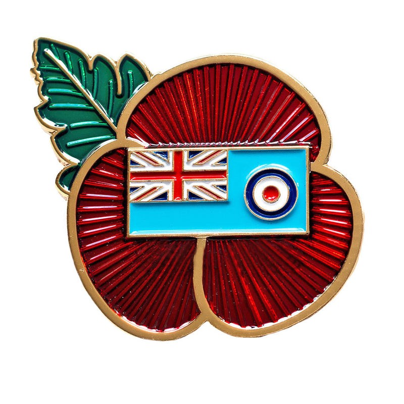 RAF Ensign Poppy Pin