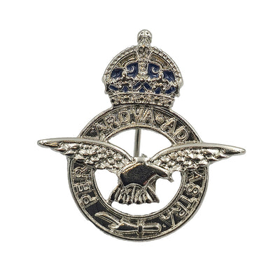 RAF Crest Silver Brooch