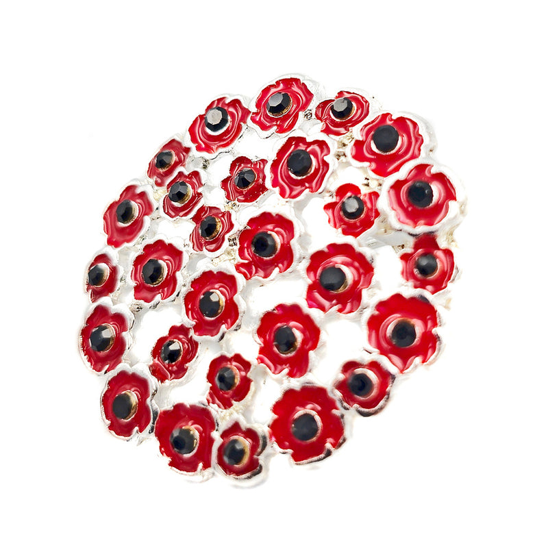 Red Poppy Pin Brooch