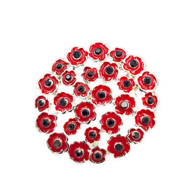 Red Poppy Brooch