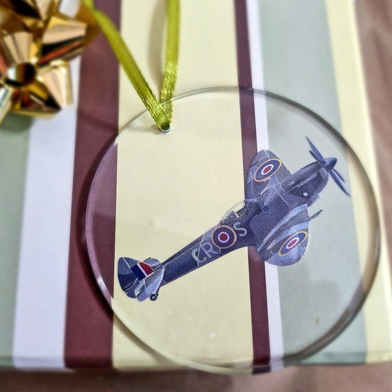 Spitfire Glass Christmas Decoration 