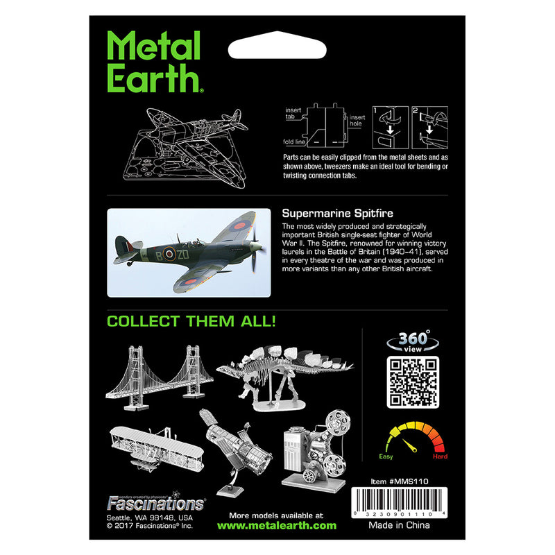 Spitfire Metal Earth Model Set