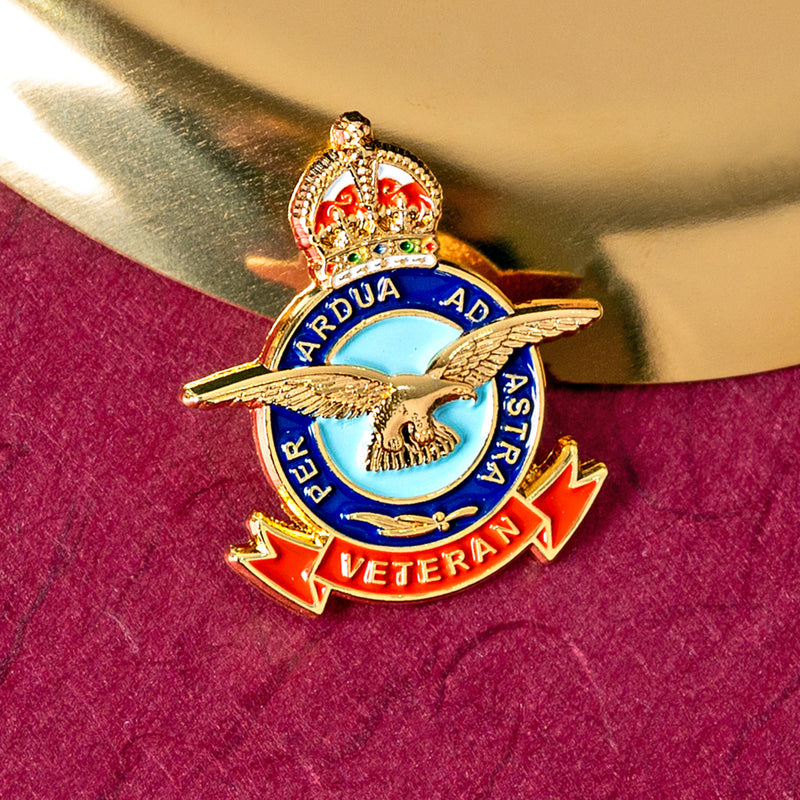 RAF Veteran Pin Badge