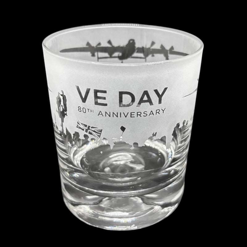 VE Day 80th Glass Tumbler