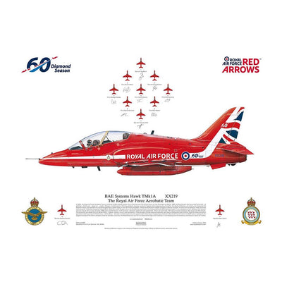 Red Arrows Lithograph