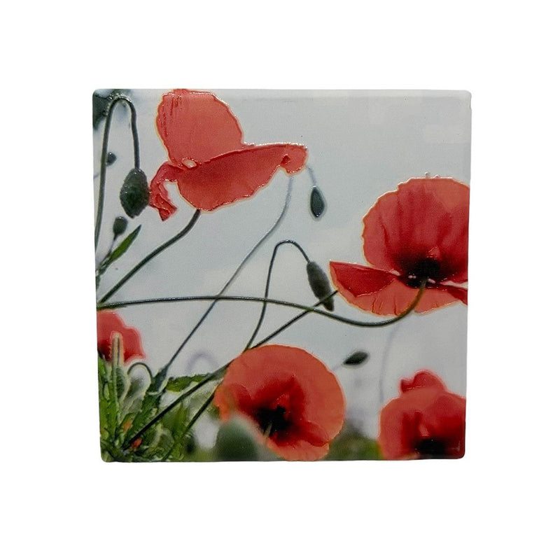 Poppy Ceramic Coaster