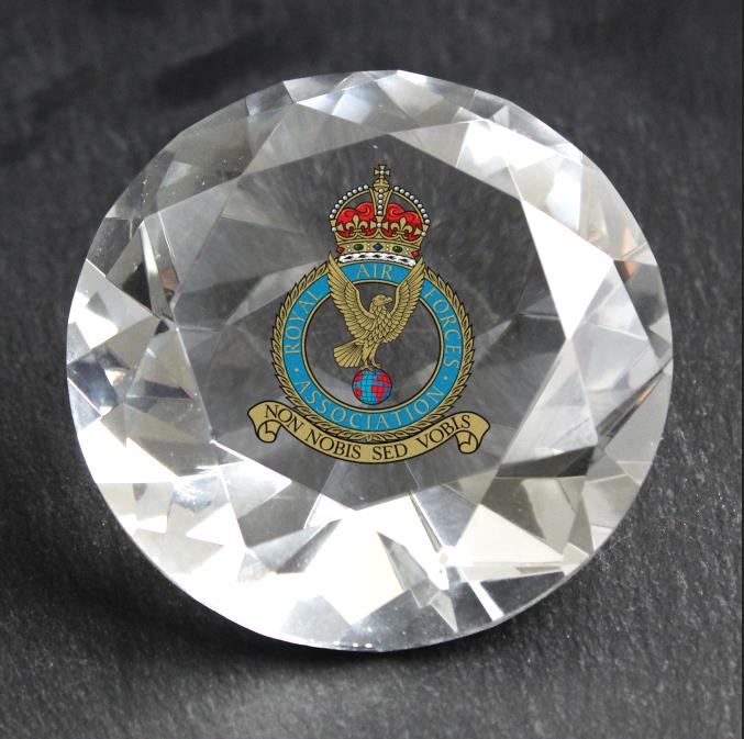 RAF Association Crest (Kings Crown) Paperweight