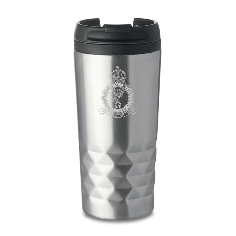 RAF Association Crest (Kings Crown) Silver Flask