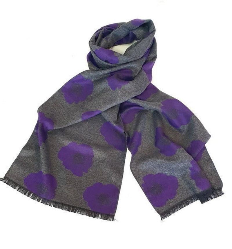 purple poppy scarf