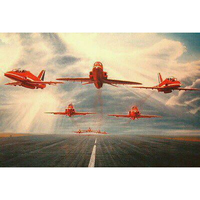 Greeting Card - Red Arrows- Display Take Off - RAFATRAD