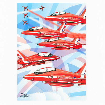 RAF Red Arrows Greetings Card - RAFATRAD